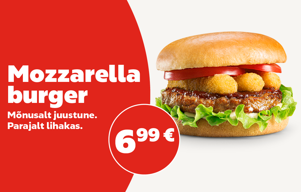 Mozzarella burger